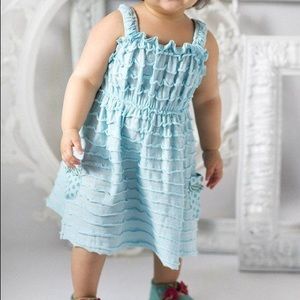 Matilda Jane, sz 6-12 mth, Lazy River Dress with Diaper Cover
